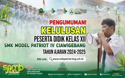 PENGUMUMAN KELULUSAN SMK TAHUN PELAJARAN 2024/2025